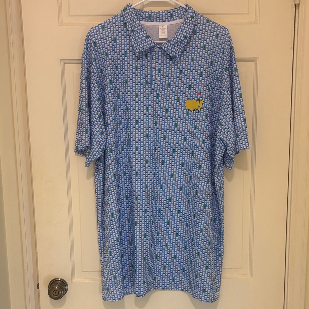 Men’s Master’s Golf Cup Patterned Polo